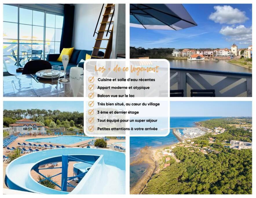 "Le Filet Du Lac" Appartement Atypique, 5 Personnes, Duplex, Vue Lac, Acces Parc Aquatique Gratuit Talmont-Saint-Hilaire Exterior photo